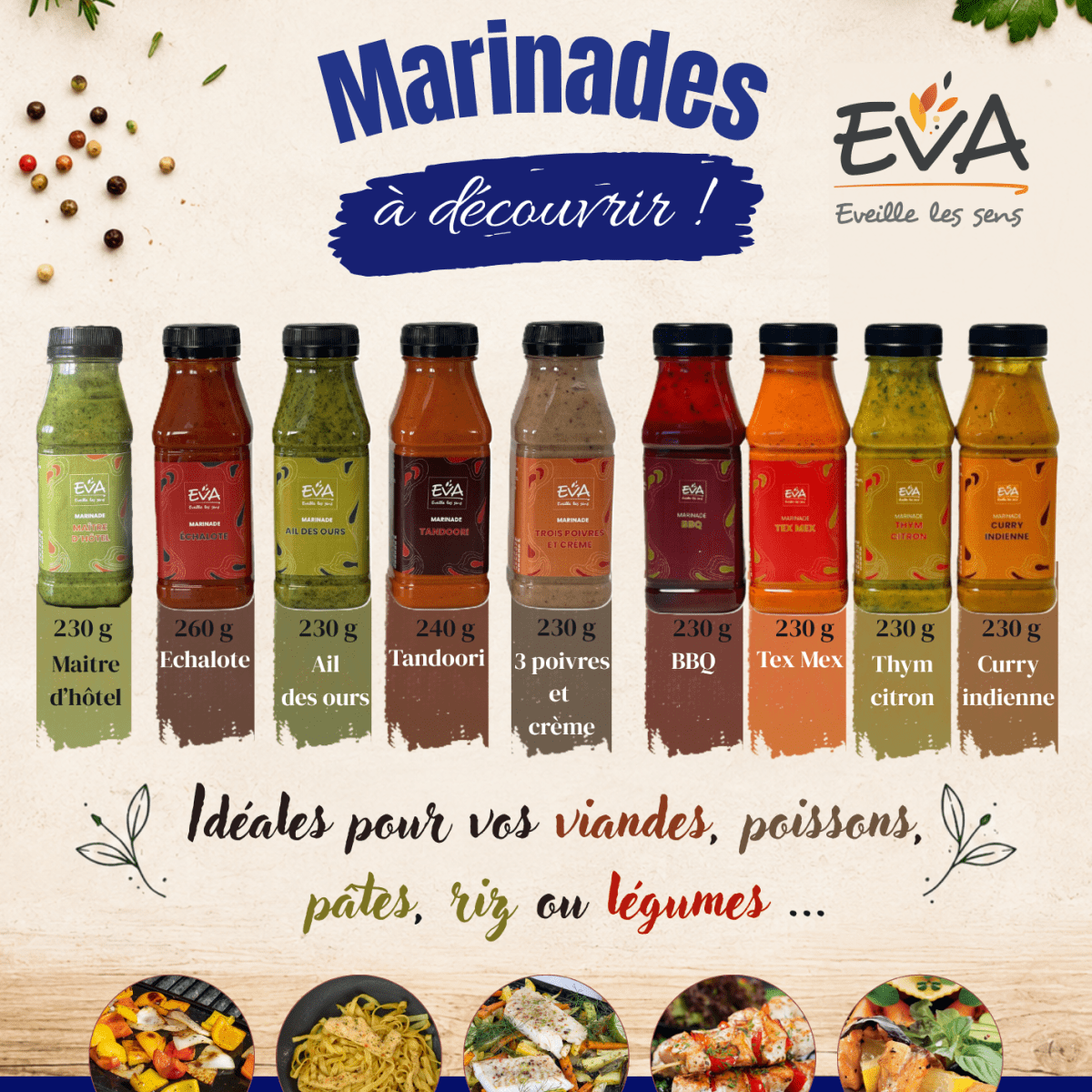 Découvrez nos marinades en petites bouteilles&nbsp;!