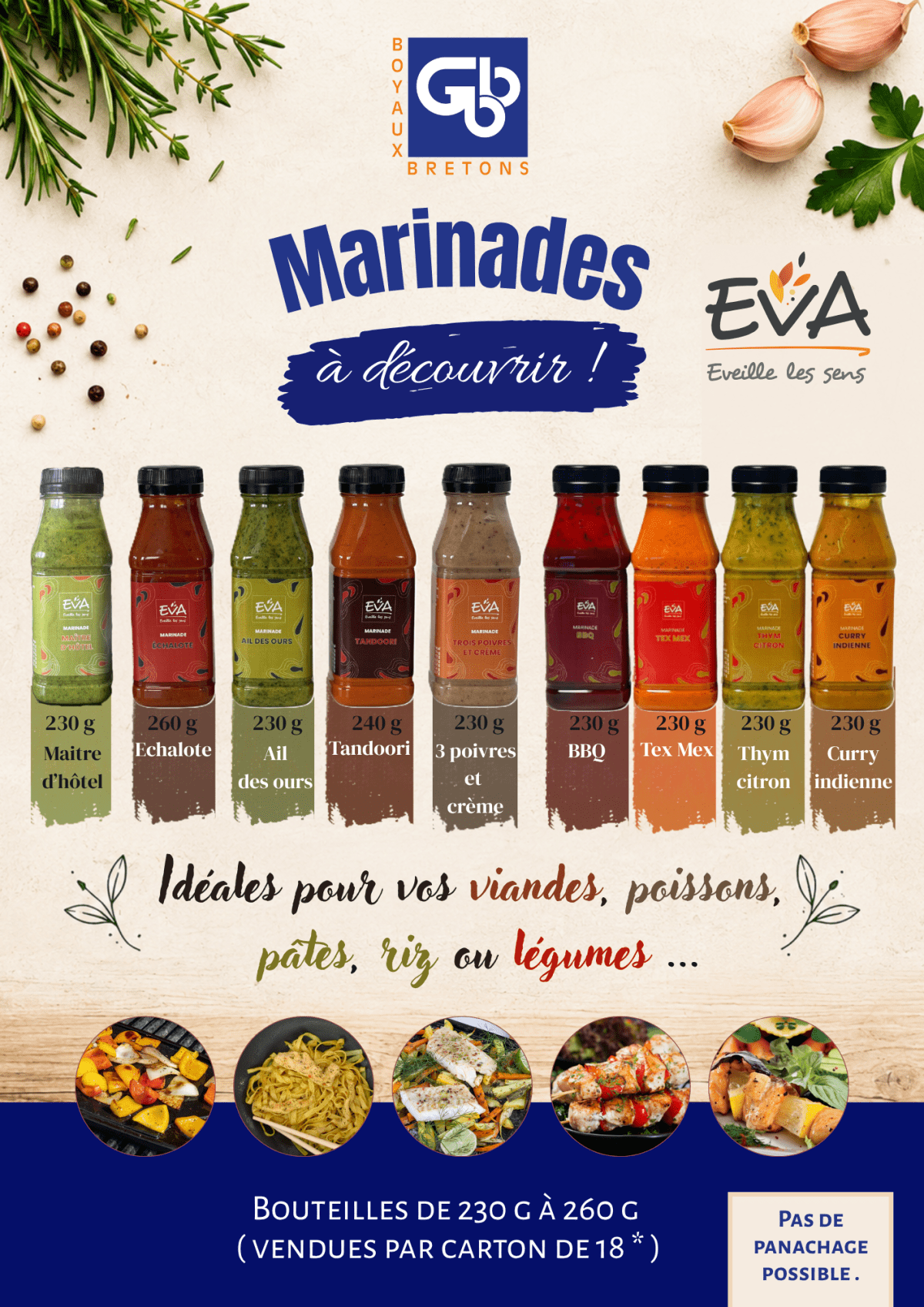 Découvrez nos marinades en petites bouteilles&nbsp;!